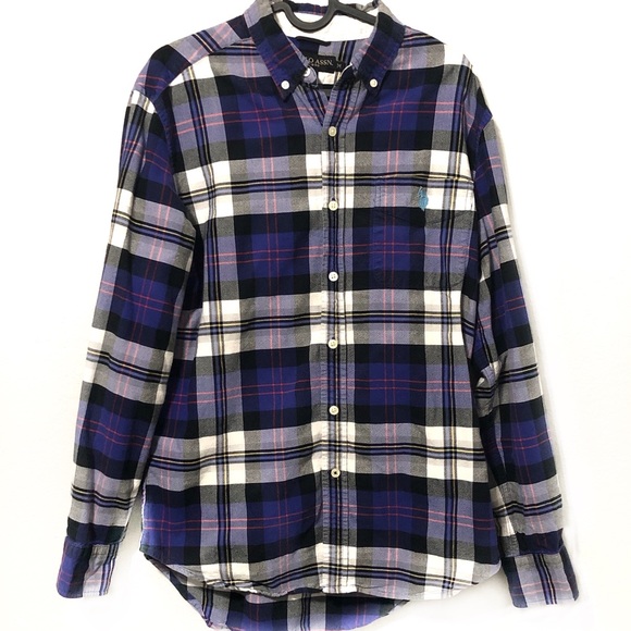 U.S. Polo Assn. Other - U.S. Polo Assn. Men’s Purple Plaid Button Up